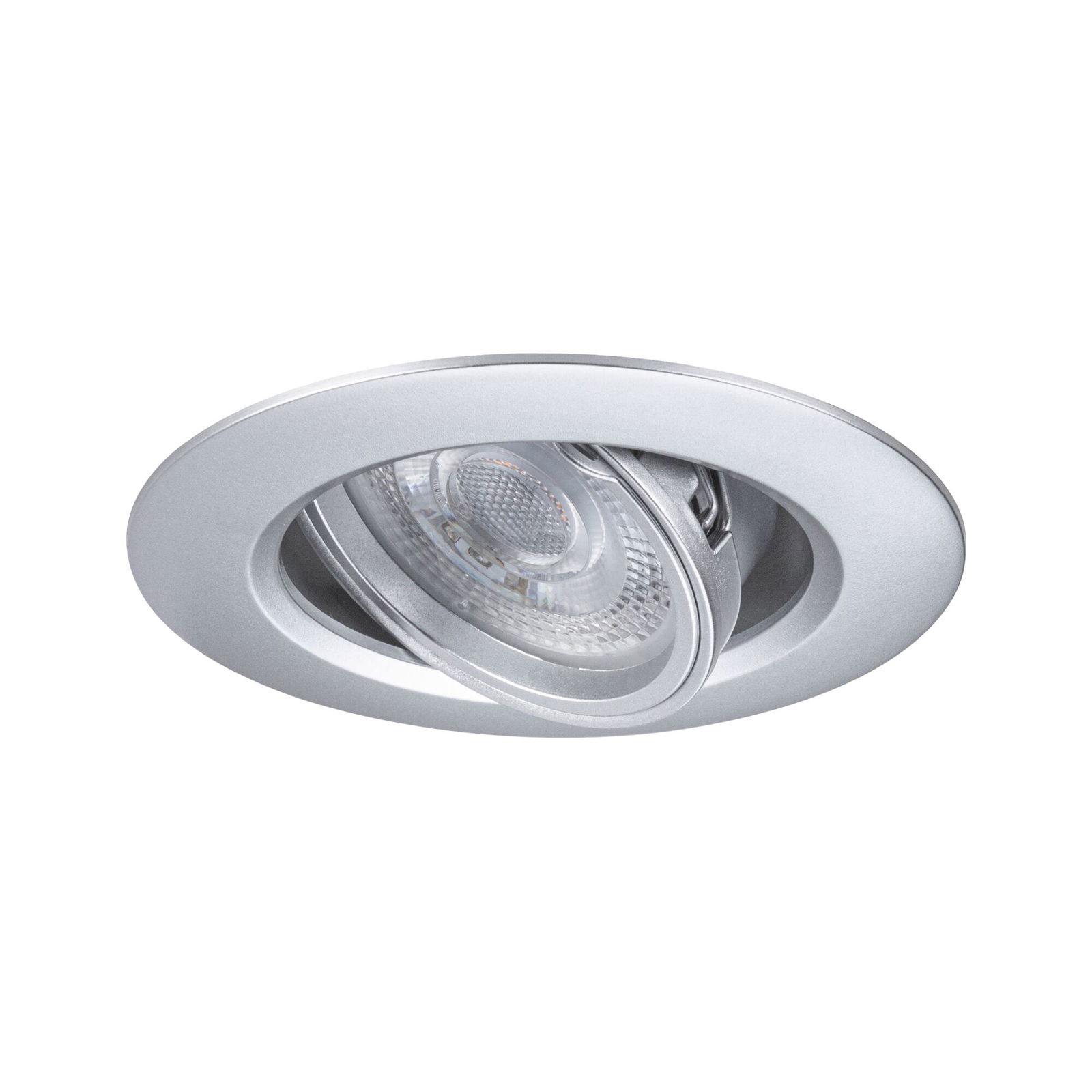 Inbouwlamp pak van 3 zwenkbaar rond 90mm 30° GU10 max. 3x10W 230V dimbaar Chroom mat