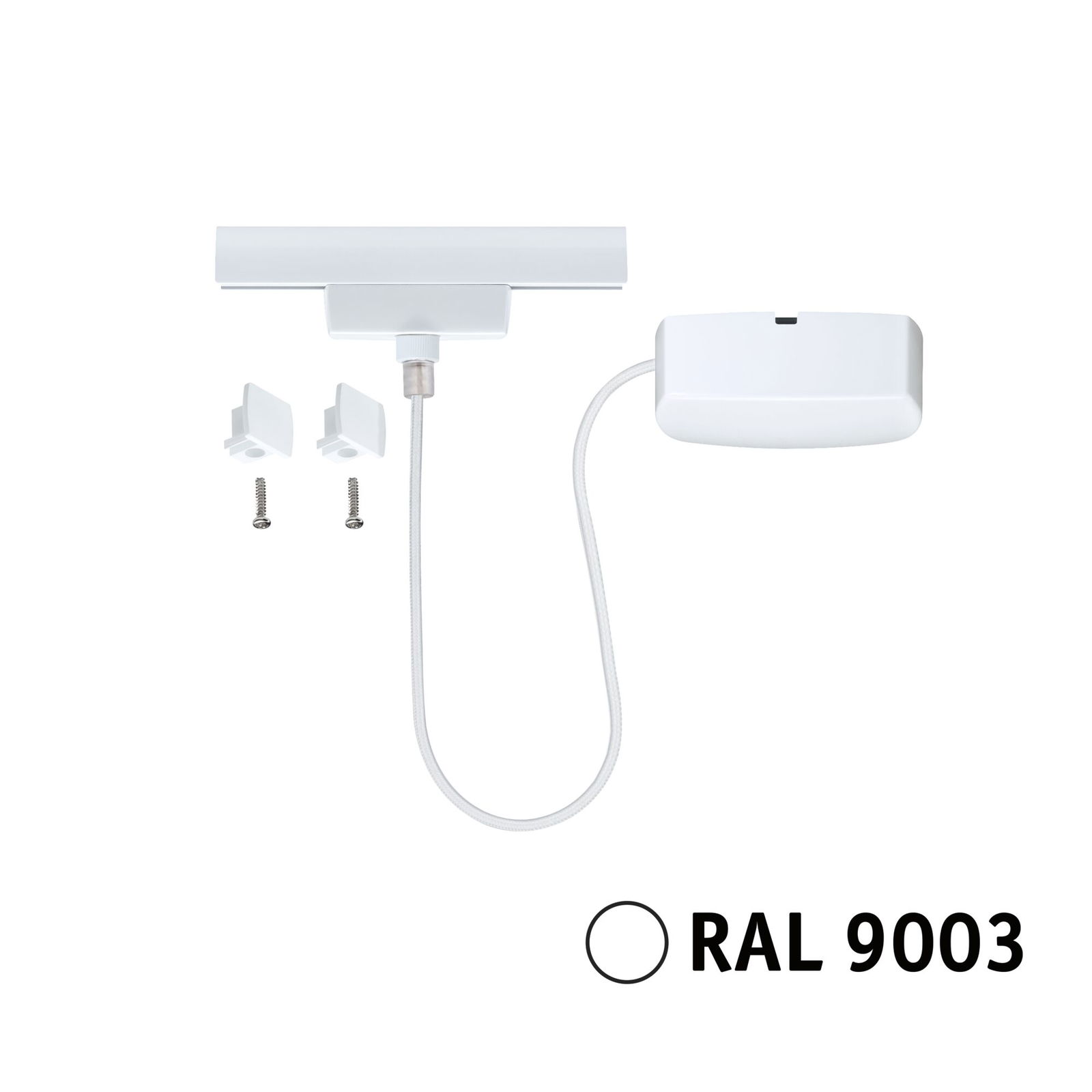 URail Alimentation électrique Câble 1m max. 1000W Blanc signal