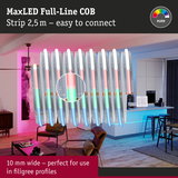 MaxLED Full-Line COB 2.5m RGBW LED strip, 10mm wide, perfect for delicate profiles and ambient home lighting