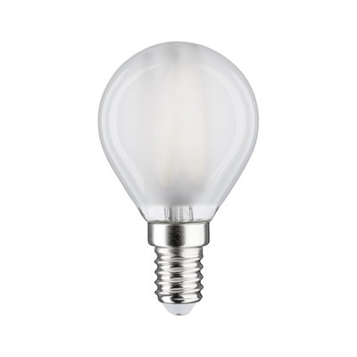 Kleine LED-Glühbirne mit mattiertem Glas und E14-Fassung für energiesparende Beleuchtung