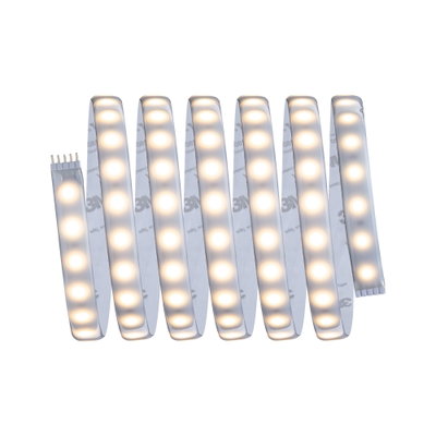Bande LED flexible avec lumière blanc chaud et ruban adhésif 3M pour installation et décoration faciles