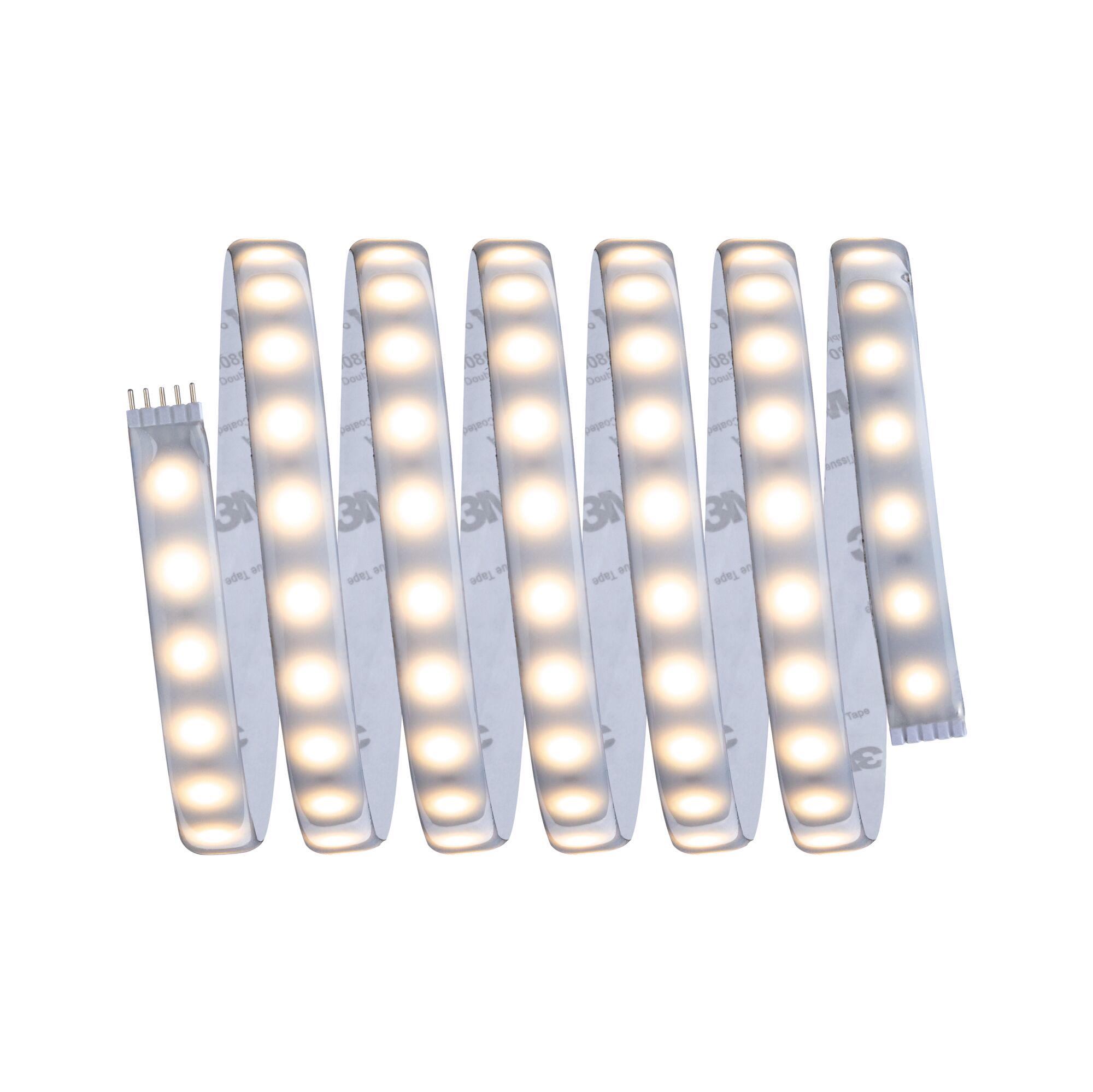 Flexibele LED-strip met warm wit licht en 3M plakband voor eenvoudige montage en decoratie