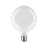 Runde weiße LED-Glühbirne mit E27-Fassung aus Glas für energiesparende Beleuchtung