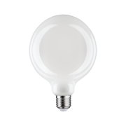 Runde weiße LED-Glühbirne mit E27-Fassung aus Glas für energiesparende Beleuchtung