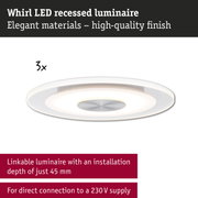 White Whirl LED recessed luminaire with elegant design and high-quality finish for modern lighting solutions