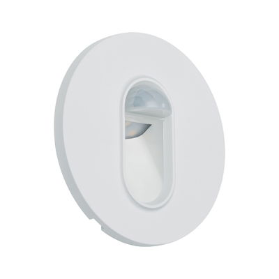 Ronde witte LED-inbouwlamp met bewegingssensor van kunststof voor energiezuinige verlichting