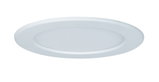 Round white LED panel made of plastic for energy-efficient ceiling lighting