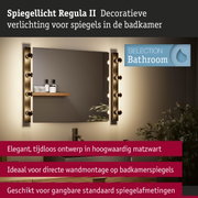 Set LED-spiegellamp Regula II Inclusief fluorescentielampen 4-vlammig IP44 E14 2700K 4x470lm 230V 4x4,5W dimbaar Zwart/Opaal