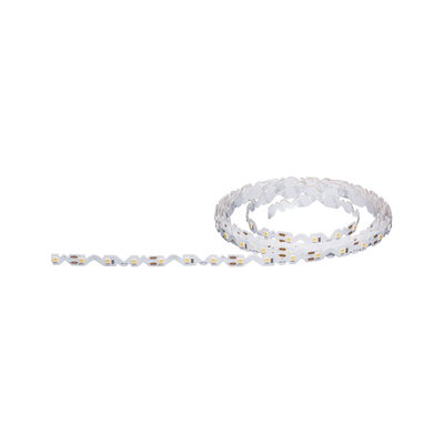 Flexibele witte LED-strip met warmwitte lampjes voor decoratieve verlichting en accenten