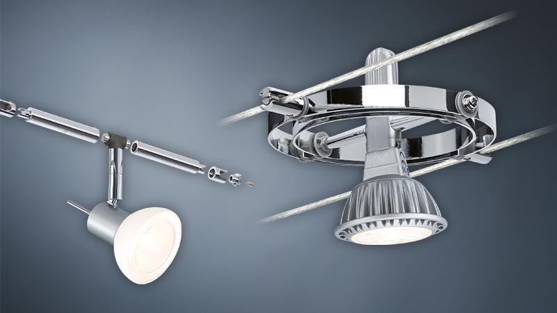 Spots für Licht-Seilsystem Spots für Seilsystem