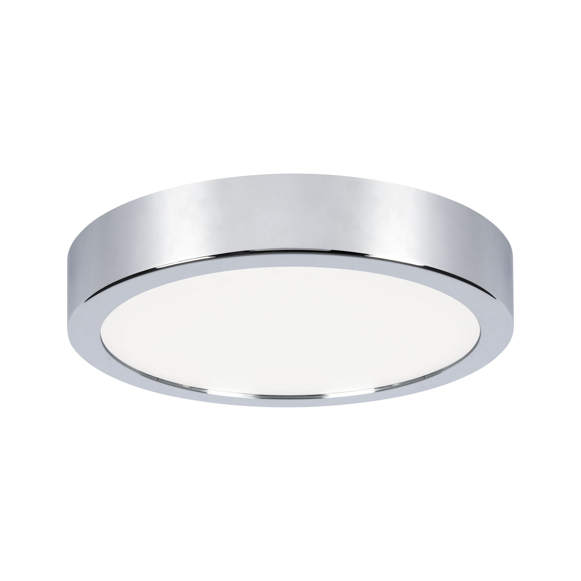 LED Panel Aviar IP44 rund 220mm 13W 950lm 4000K Chrom dimmbar Runde Deckenleuchte aus Chrom mit weißem Diffusor für modernes LED-Licht