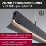 Duurzame woonruimteverlichting van 100% gerecycled grijs vilt met geluidsdempende werking
