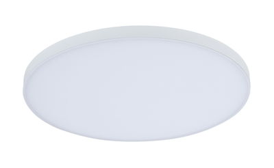 Ronde witte LED-plafondlamp met matte kunststofrand voor energiezuinige verlichting