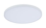 Plafonnier LED rond blanc avec cadre en plastique mat pour un éclairage économique