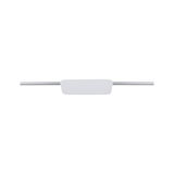 White plastic LED connector with silver metal rod for track lighting systems