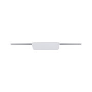 Modern white LED ceiling spotlight with aluminium rail for flexible room lighting