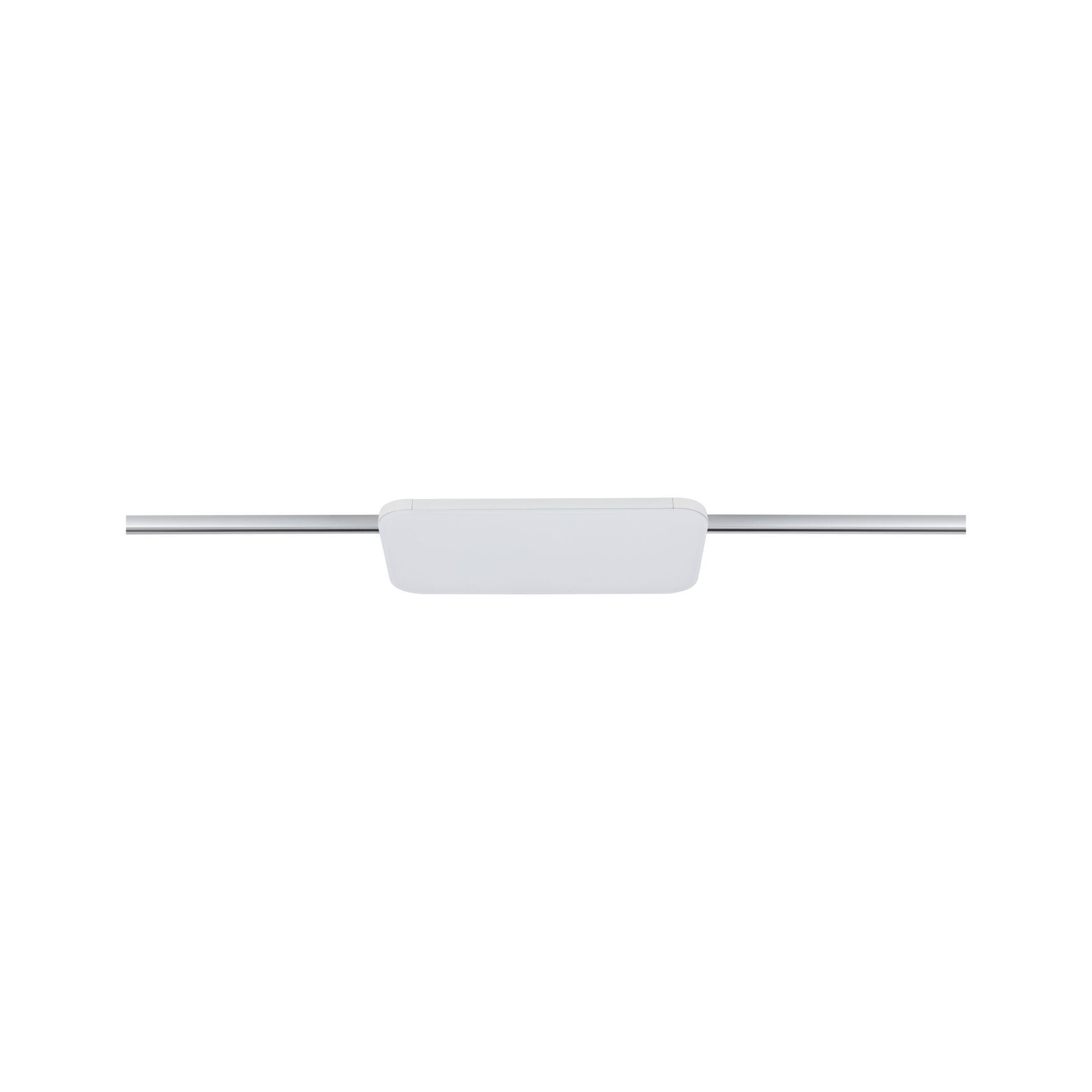 Modern white LED ceiling spotlight with aluminium rail for flexible room lighting