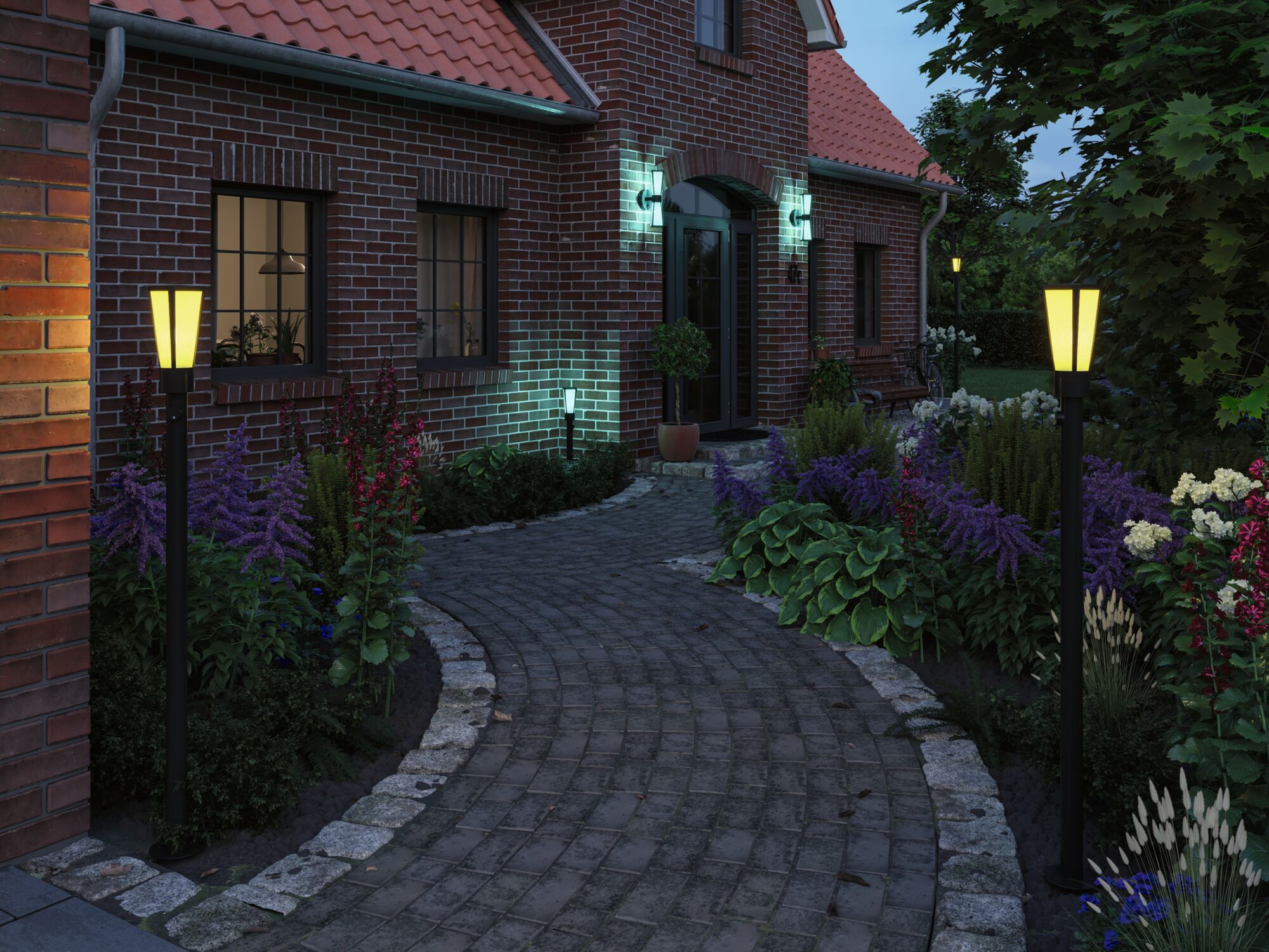 ModuShine Shade Mavira IP44 angular Anthracite/Clear