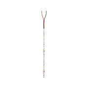 LED strip with white LEDs and red and black wires for flexible lighting applications