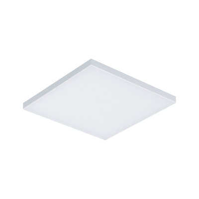 Plafonnier LED carré blanc au design plat en plastique pour intérieurs modernes