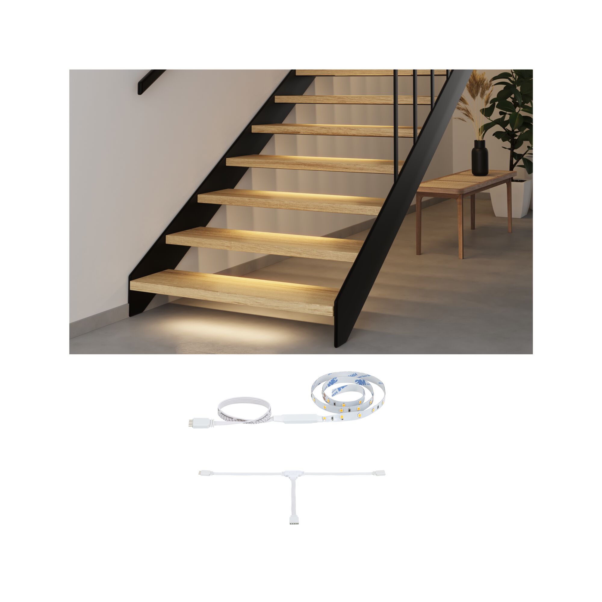 MaxLED Stair Strip LED Extension 0,5m 0,3W 64lm/m 2700K MaxLED Stair Strip LED Extension 0,5m 0,3W 64lm/m 2700K