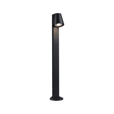 Applique extérieure noire en aluminium avec tête orientable pour éclairage ciblé de jardin