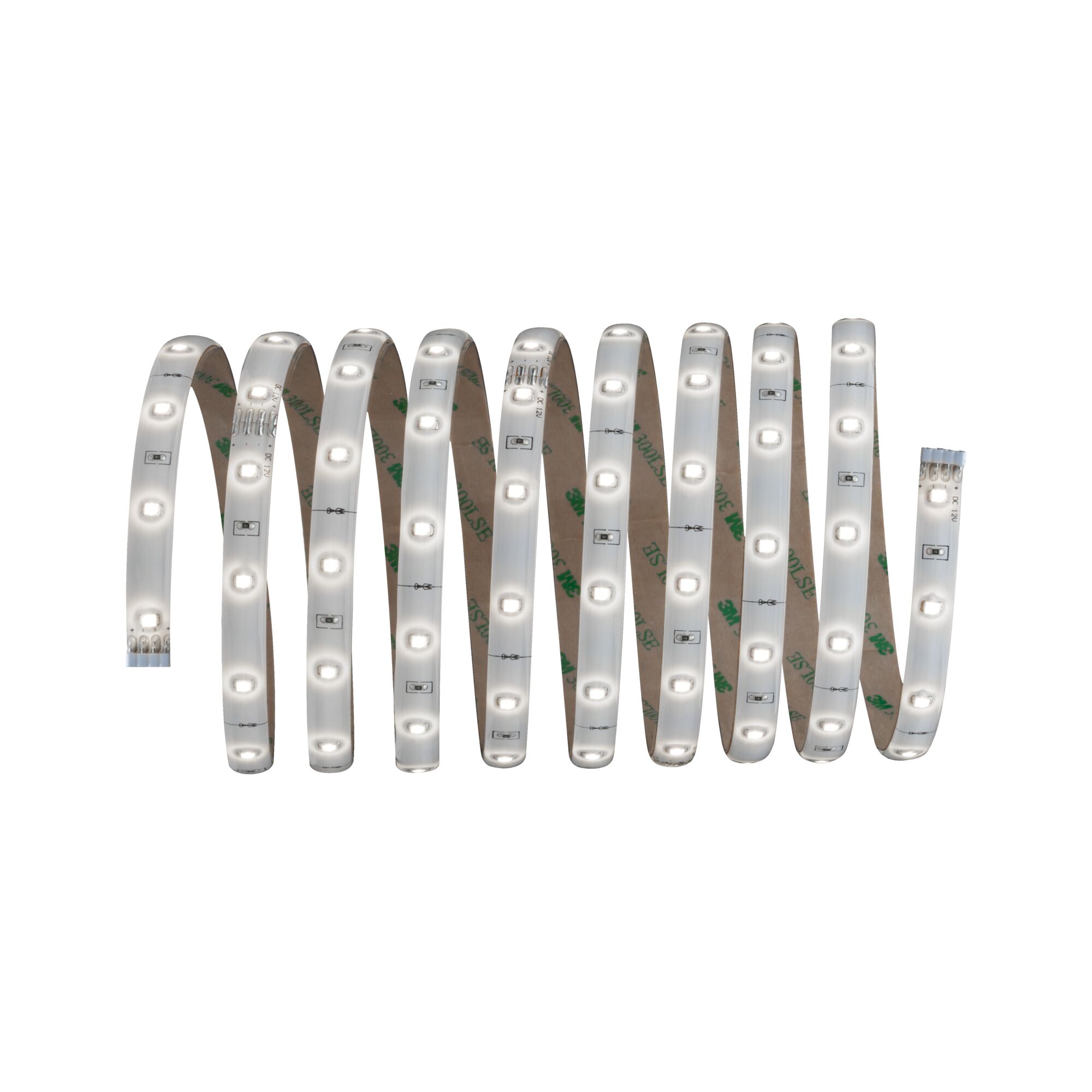 YourLED Strip LED Blanc lumière 3m revêtue 7,5W 270lm/m 39 LEDs/m 6000K Bande LED flexible avec lumière blanc chaud et dos autocollant pour un éclairage polyvalent.