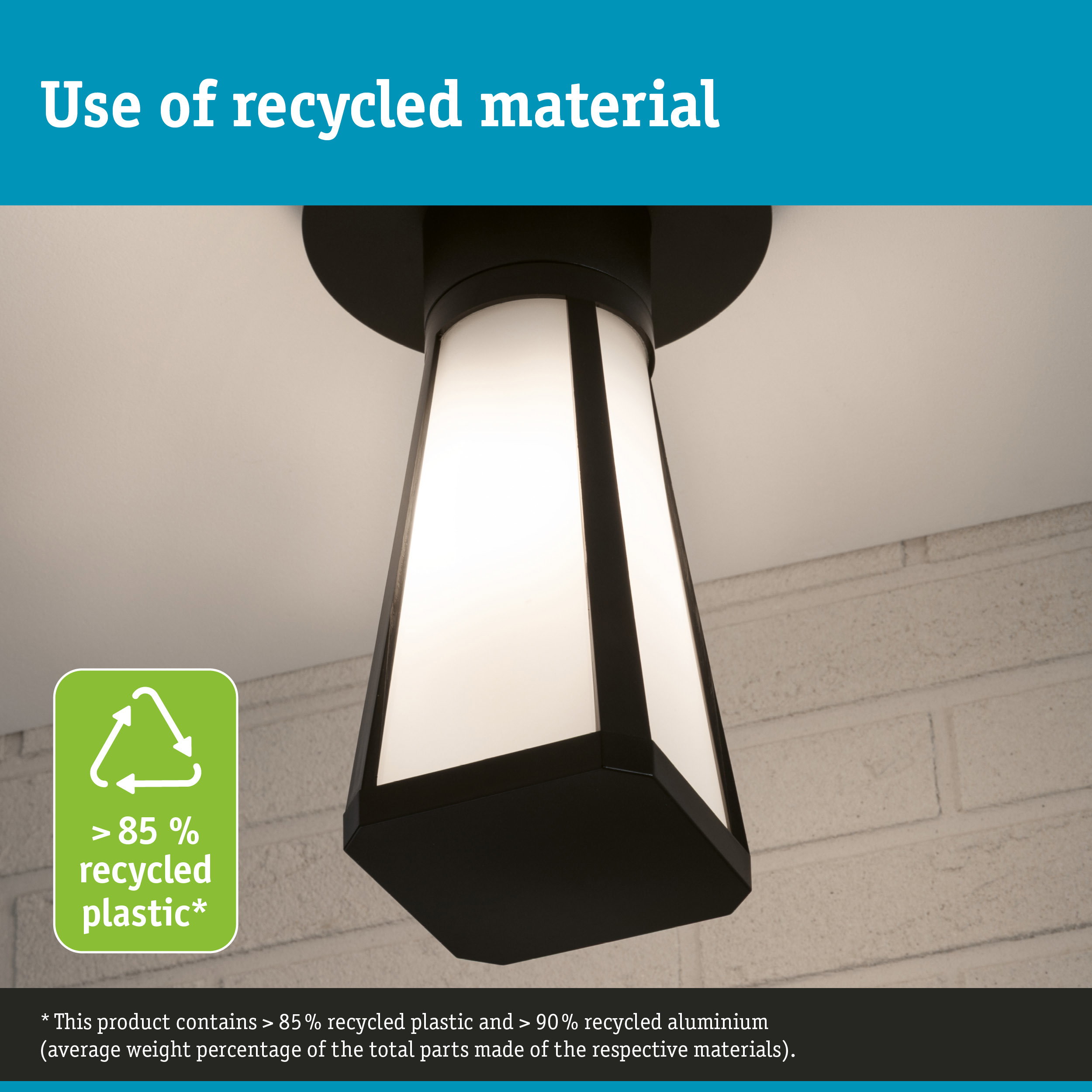 ModuShine Shade Mavira IP44 angular Anthracite/Clear