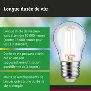 Ampoule LED avec durée de vie de 50 000 heures, lampe économique et durable