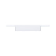 White LED track light with integrated plastic fixture for modern lighting solutions