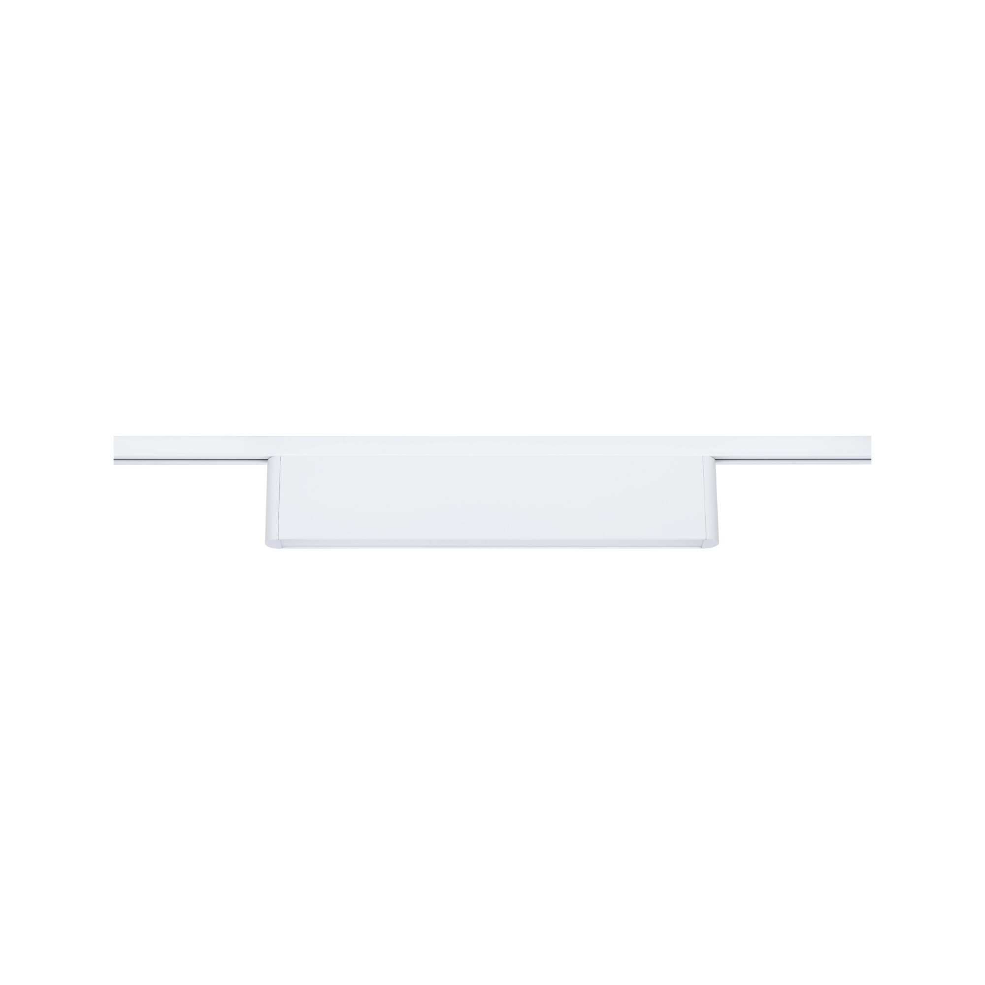 White LED track light with integrated plastic fixture for modern lighting solutions