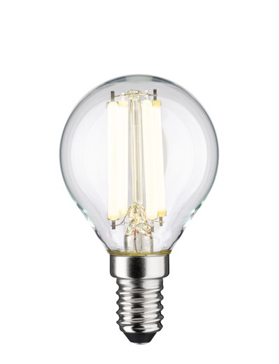 Lille LED-pære med klart glas og sølvskruemontage til energieffektiv belysning