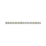 Flexible LED strip with warm white LEDs on silver board for decorative lighting solutions