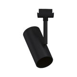 Spot LED cylindrique en aluminium noir pour éclairage intérieur moderne et éclairage d'accentuation