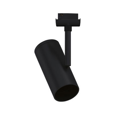 Spot LED cylindrique en aluminium noir pour éclairage intérieur moderne et éclairage d'accentuation