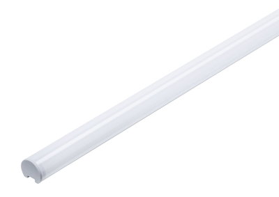Long white LED light made of plastic for energy-efficient room lighting
