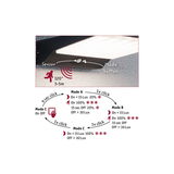 Schwarze LED-Deckenleuchte mit Bewegungsmelder und Modus-Taste, 120° Erfassungswinkel, 3-5m Reichweite