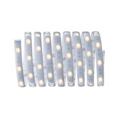 Bande LED flexible avec LEDs blanc chaud et dos adhésif pour un éclairage polyvalent.