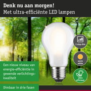 Witte LED-lamp met E27-fitting, warm wit licht en 3-traps dimfunctie, energiezuinige lamp
