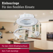 Premium Einbauleuchte IP44 rund 79mm GU5,3 max. 50W 230/12V dimmbar Weiß
