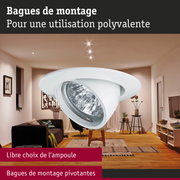 Premium Spot encastré rond 99mm 45° GU5,3 max. 50W 12V gradable Blanc