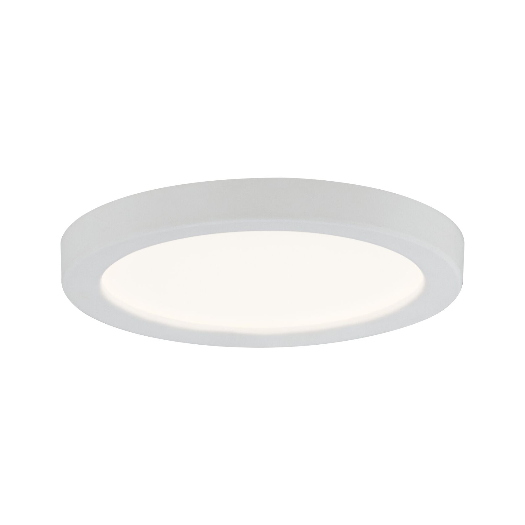 Ronde witte LED-plafondlamp met matte kunststofrand voor energiezuinige verlichting