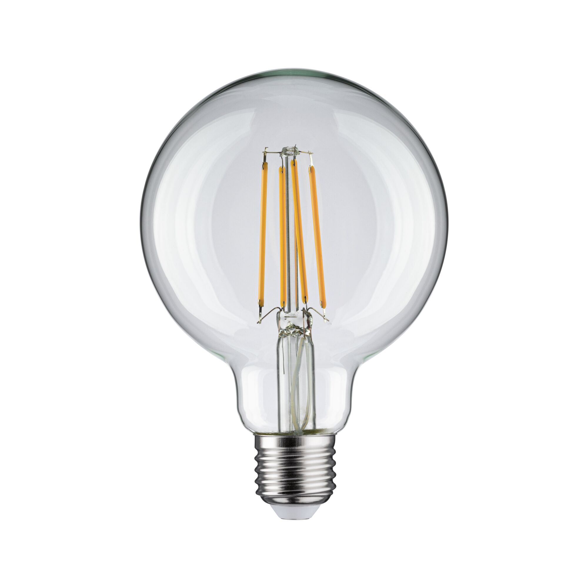 Classic clear glass LED filament bulb with E27 base for energy-efficient lighting solutions