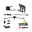 Plug & Shine Kits de démarrage Smart Home smik Gateway avec télécommande + piquet de terre LED Sting 3000K 3x6,4W 75VA Blanc/Anthracite Ensemble d'éclairage de jardin Smik Zigbee noir avec trois piquets, câbles et contrôleur pour éclairage extérieur intelligent.