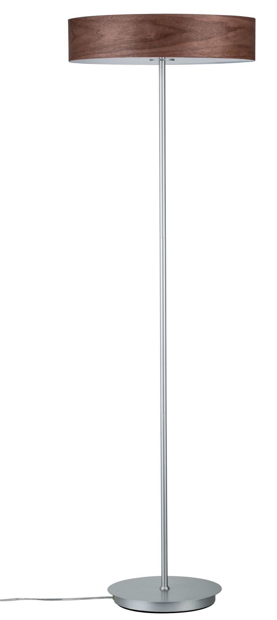 Neordic Lampadaire Liska E27 max. 3x20W Bois foncé/Chrome mat Bois/Métal