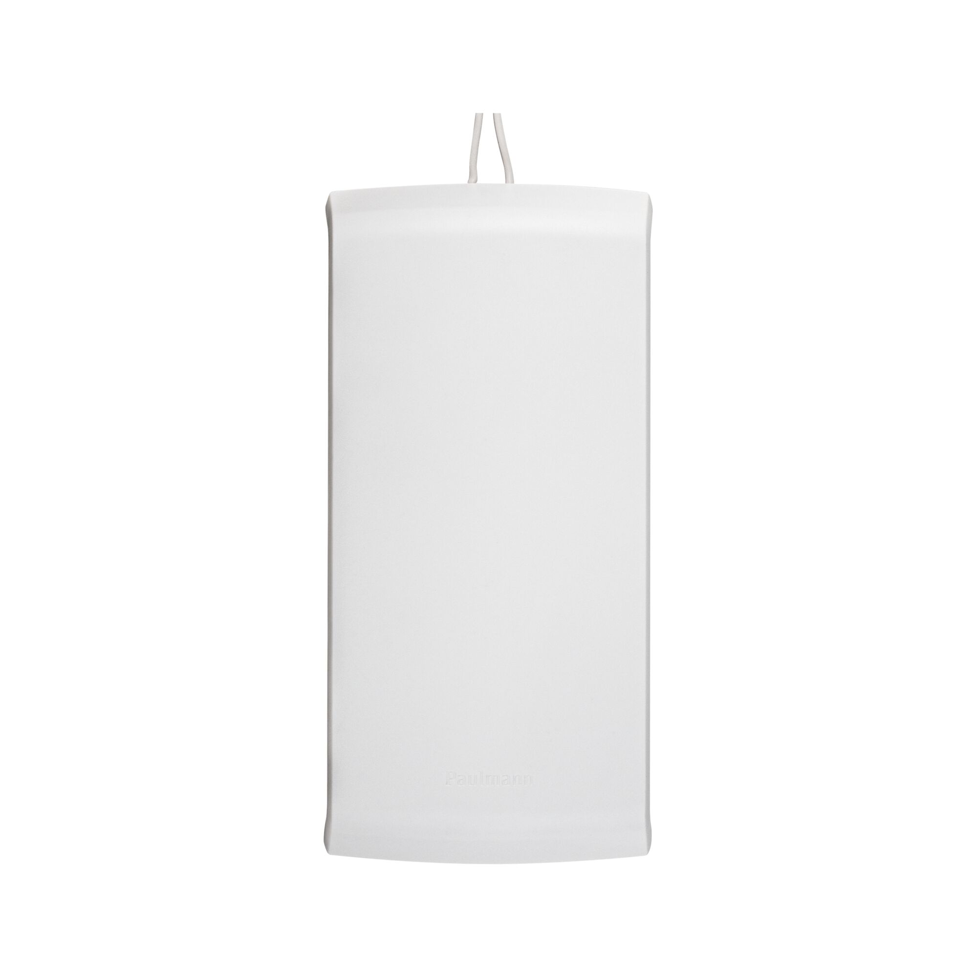 White rectangular LED panel made of plastic with cable for modern lighting solutions