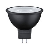 Zwarte LED-reflector lamp met helder glas en GU5.3 fitting voor energiezuinige verlichting