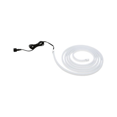 Bande LED flexible blanche avec câble noir pour éclairage décoratif intérieur
