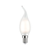 Ampoule LED en forme de flamme en verre clair avec culot E14 pour éclairage décoratif