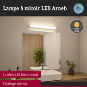Lampe LED miroir Arneb en blanc chaud pour un éclairage optimal de salle de bain